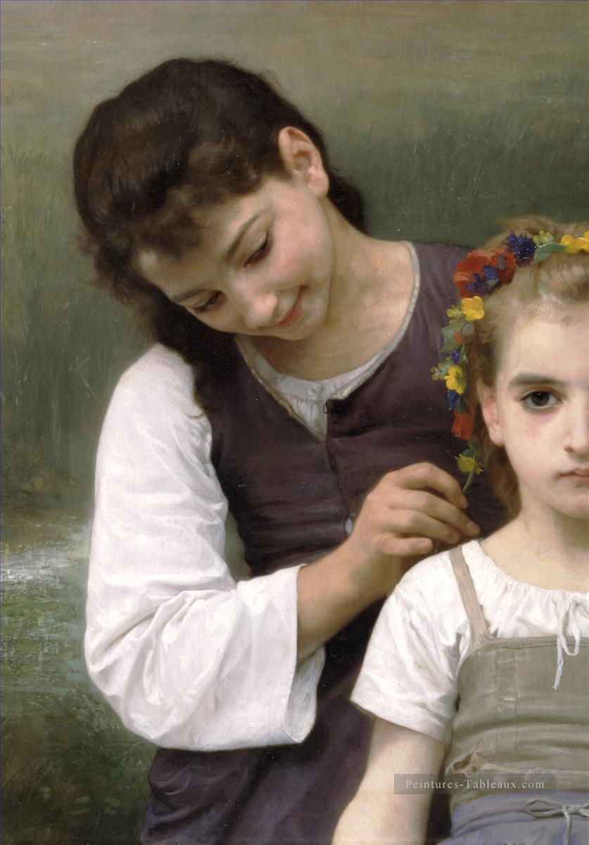 Parure des champs laissé réalisme William Adolphe Bouguereau Peintures à l'huile